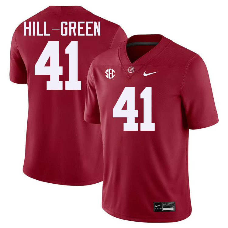 Nikhai Hill-Green Alabama Jersey,University Of Alabama Crimson Tide Football Jersey,Uniforms-Crimson